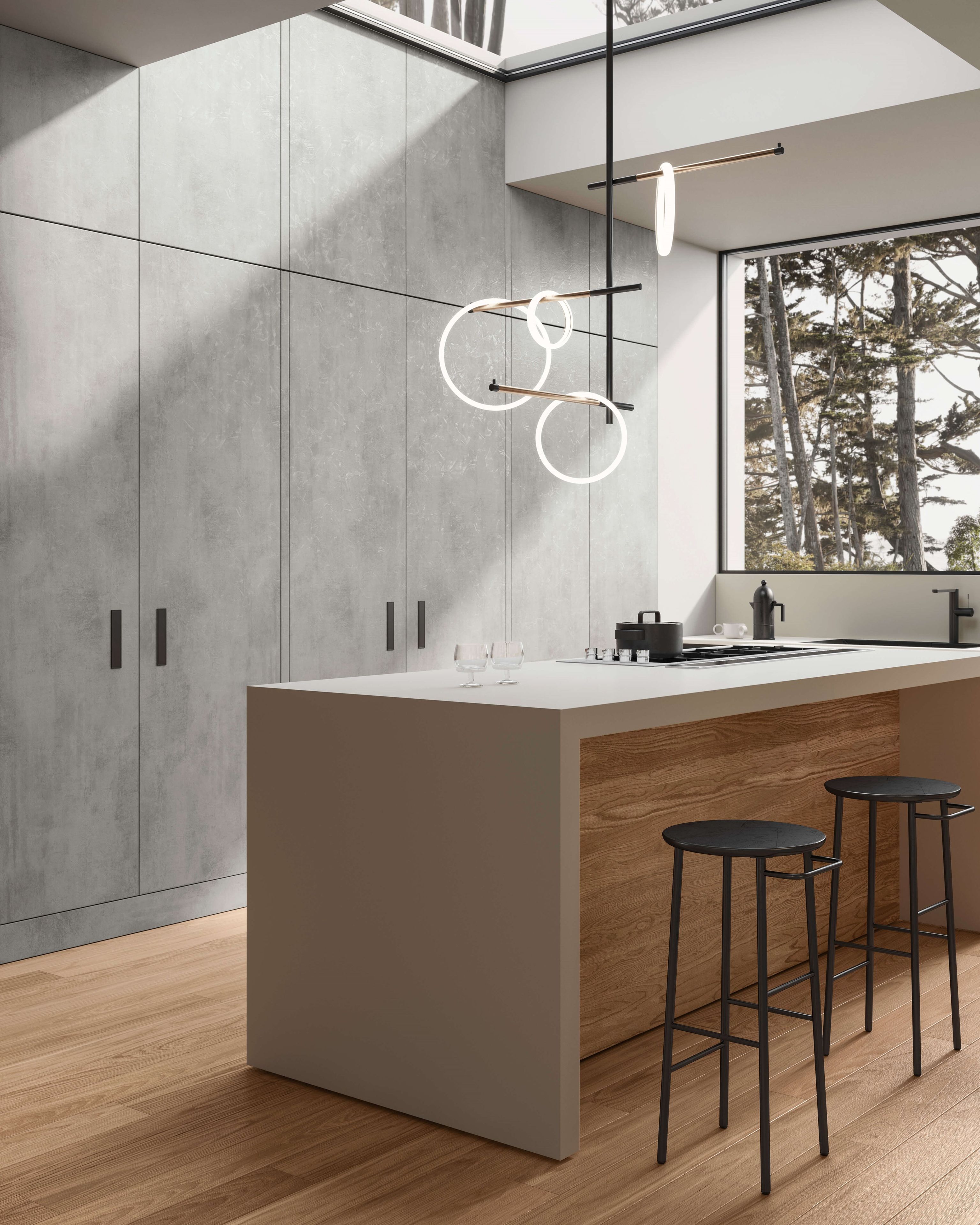 Кухня на заказ с островом GAROFOLI Custom Kitchens ARCH-00150070 - Вид №2