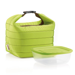03295084 Набор из термосумки и контейнера handy, 1,4 л, зеленый Guzzini