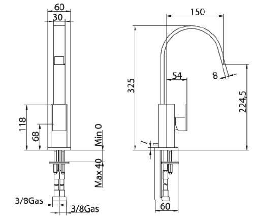750220PN03LW Смеситель Bandini Ice Cube 2 Santreyd  - Вид №2