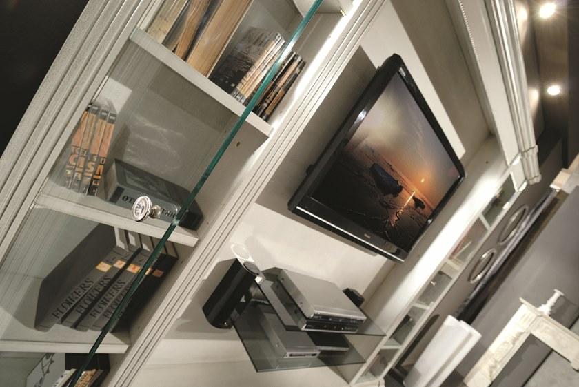 SCAPPINI & C Тумба под ТВ из лакированного дерева с книжным шкафом 35th anniversary 2009 - Вид №2