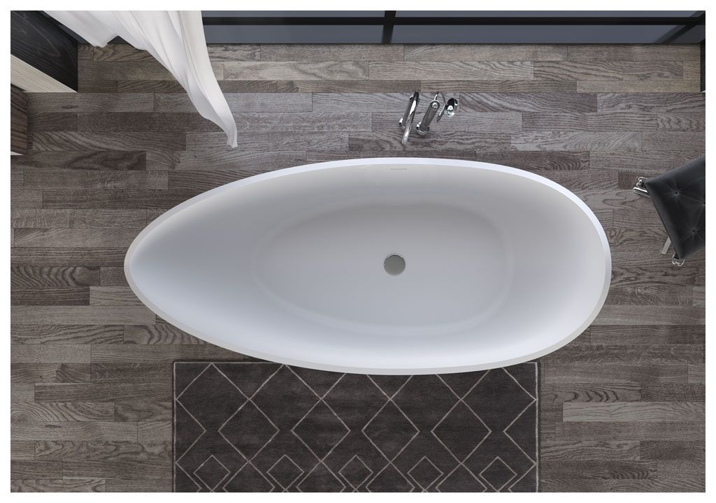 Ванна из искусственного камня Aquanet Grace V2 175x81, глянцевая - Вид №4