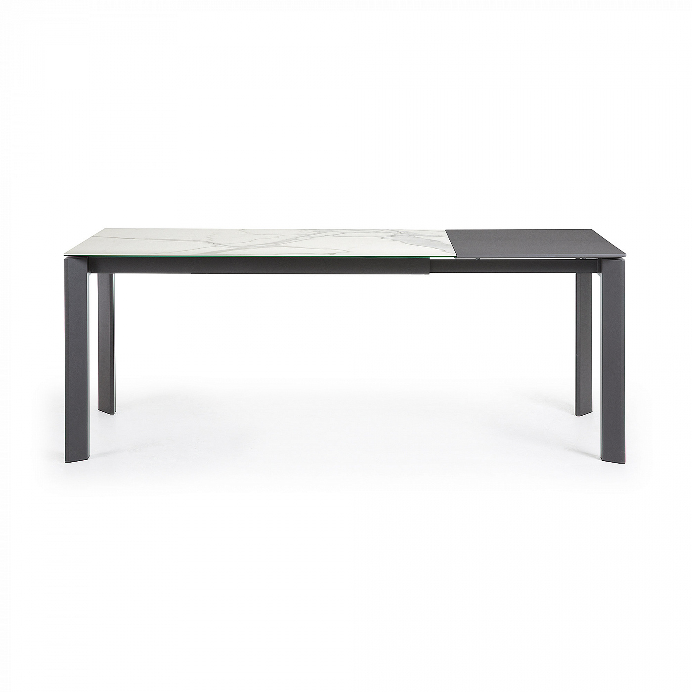 051232 Стол Atta 140 (200) x90 антрацит, керамика La Forma Axis - Вид №1