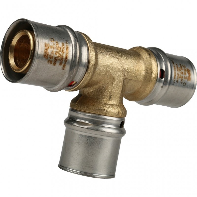 Тройник пресс STOUT 26х3,0 равнопроходной SFP0006262626 - Вид №1