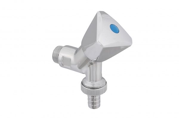 1735-1550-001 Schlosser, наклонный вентиль с 3-угольной рукояткой, подключение 1/2", цвет хром Santreyd 