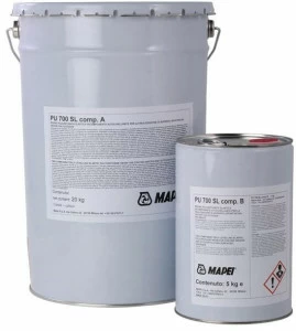 MAPEI Двухкомпонентная самовыравнивающаяся эластичная полиуретановая смола Prodotti per pavimentazioni sportive in resina
