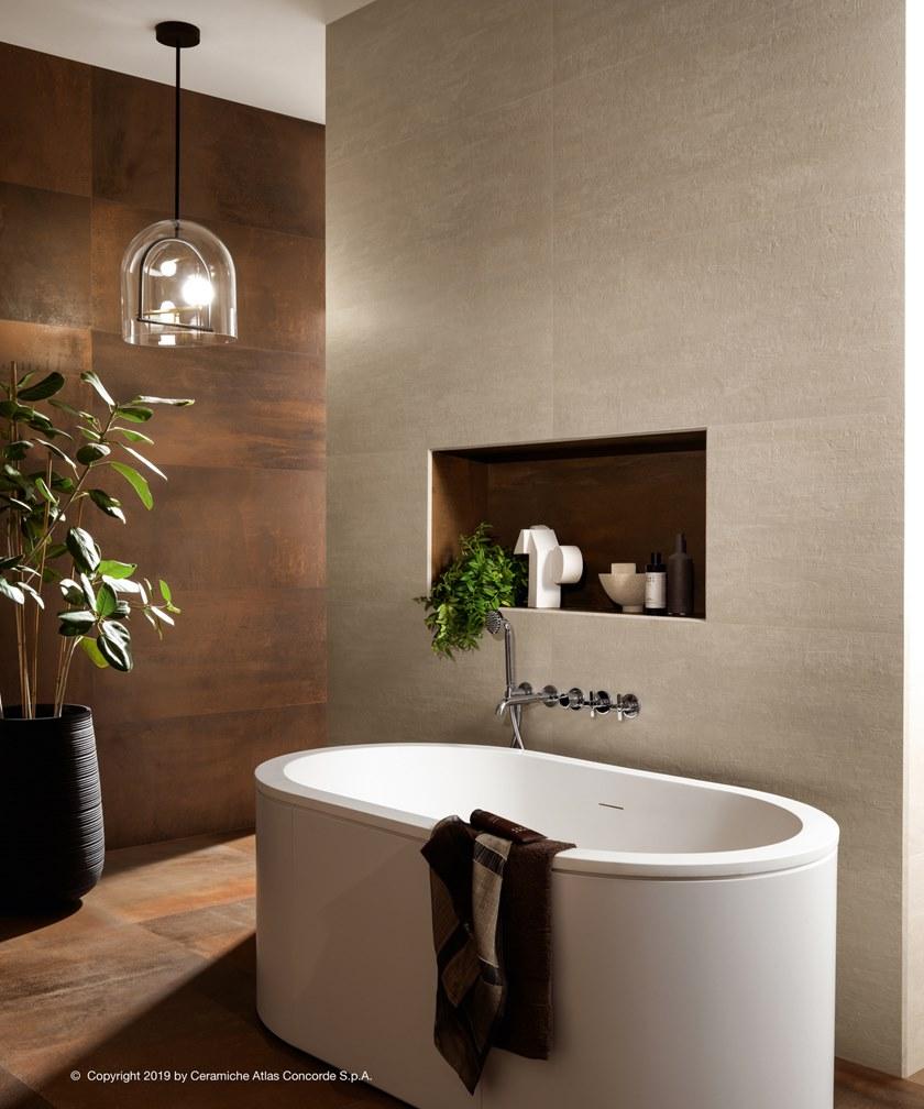 Atlas Concorde Белая плитка для стен с эффектом бетона Raw sun-id-1483334 - Вид №33