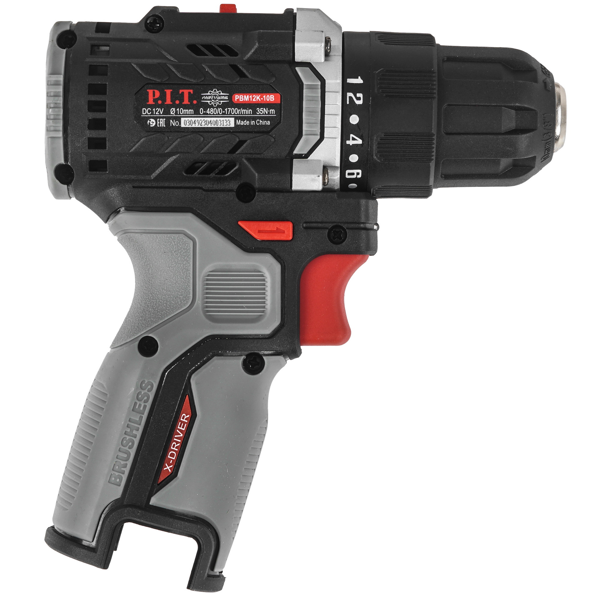 Дрель-шуруповерт PIT PBM12K-10B X-DRIVER SOLO OnePower 12V  , Без ЗУ, Без АКБ 9086501 STDN-0068383 - Вид №1