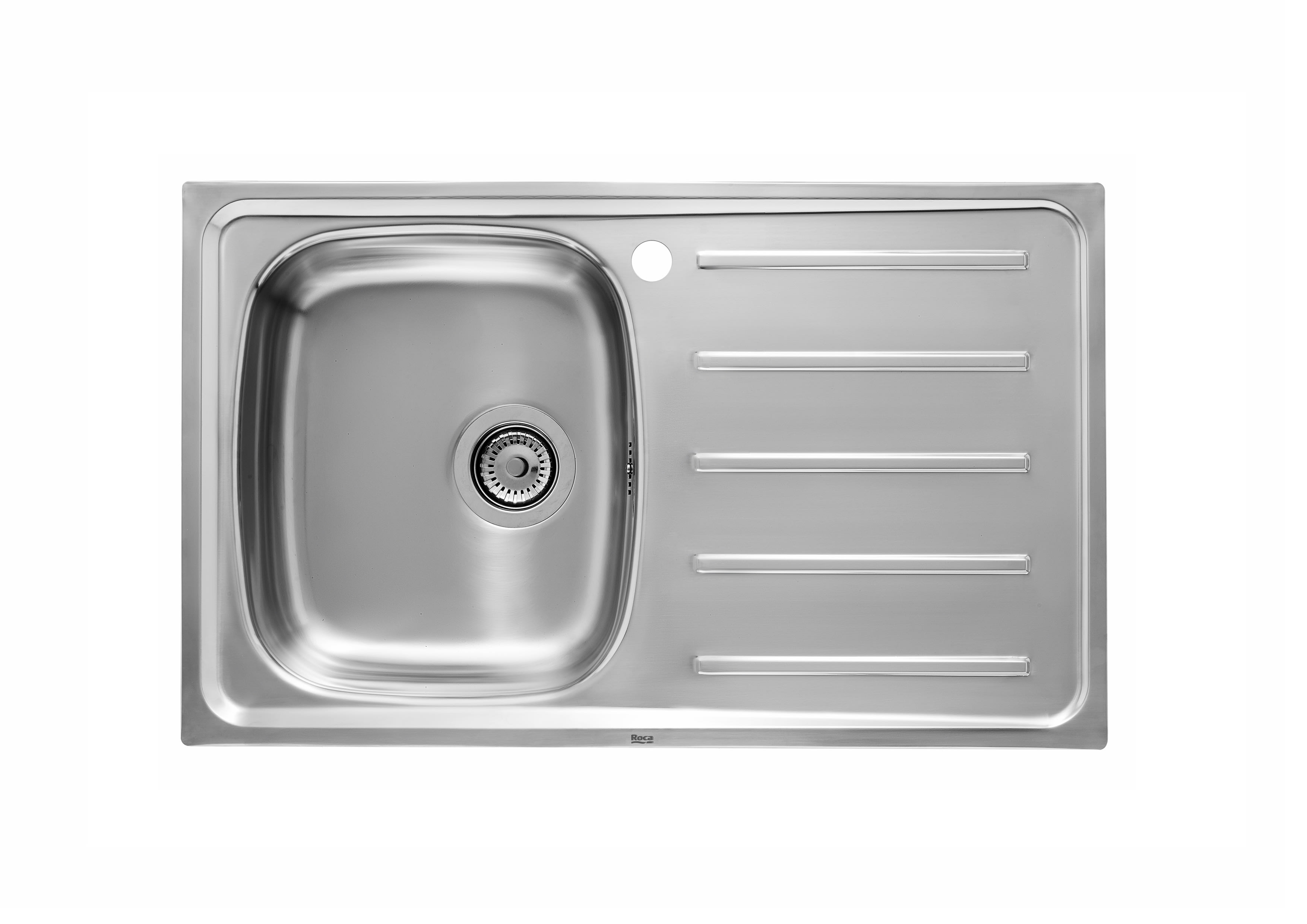 A870H30801 Раковина с 1 чашей из нержавеющей стали и сушилкой справа ROCA E - Вид №1