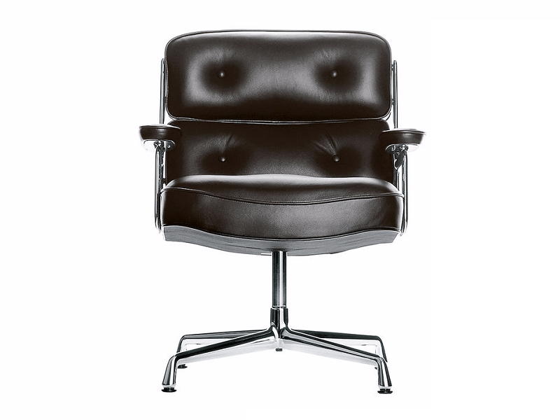 Вращающееся кресло с кожаными спицами VITRA Lobby Chair ARCH-00068846