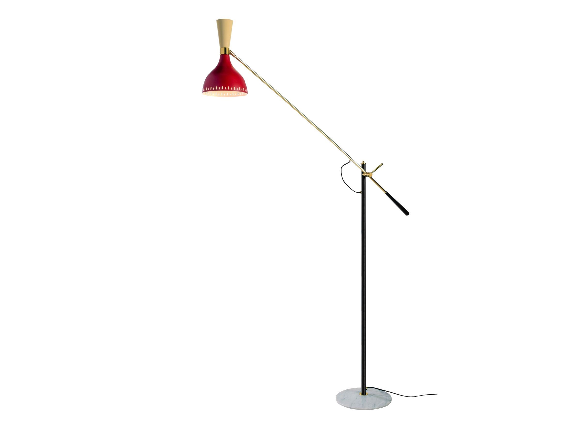 Регулируемая металлическая светодиодная напольная лампа Lampex Italiana Bell ARCH-00077766 - Вид №1