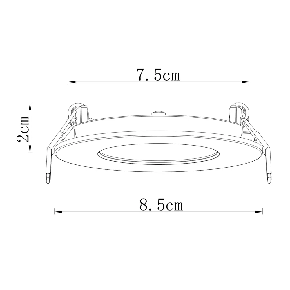 Спот светодиодный встраиваемый влагозащищенный Inspire Extraf XS под отверстие 75мм 1м² 260лм регулируемый белый свет, белый 85323783 STLM-2148833  - Вид №9