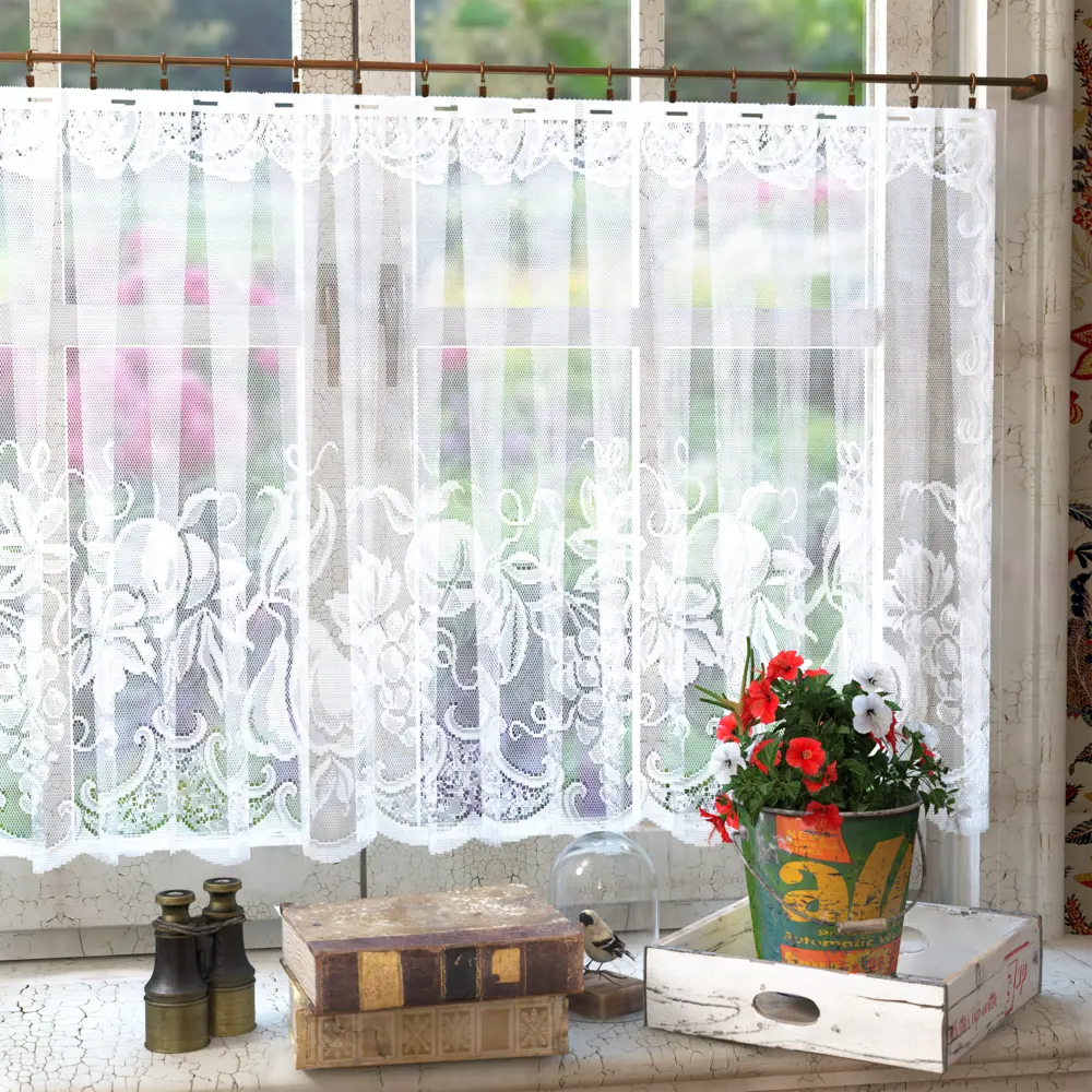 Тюль для кухни «Фрейр» 175х80 см цвет белый 82633559 STLM-2110341 Santreyd  - Вид №7