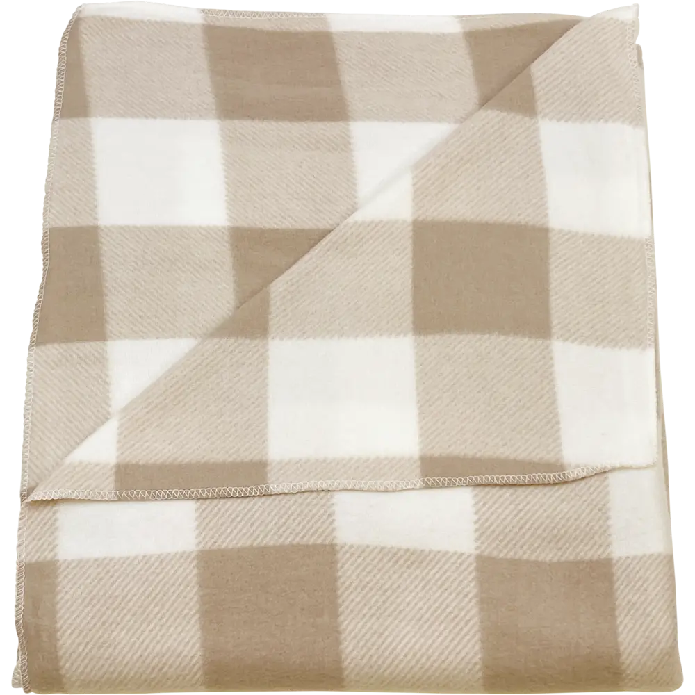 Плед Windsor 130x170 см флис цвет бежево-белый 89159025 STLM-2139885 Ardenza