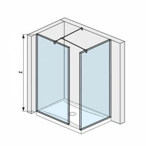JIKA Кабина душевая  H268425 Cubito Pure