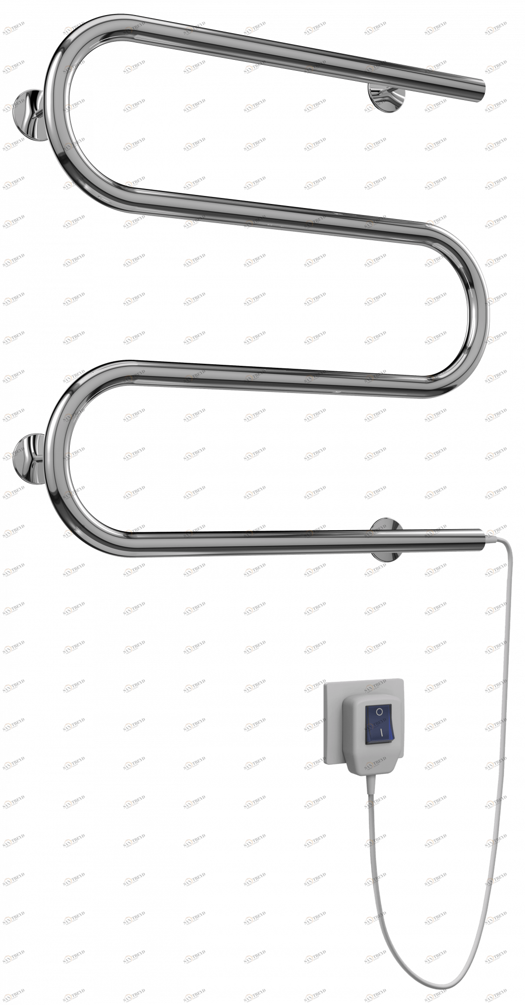 4620768883903 ЭЛЕКТРИКА Электро 25 М-обр 400х500 Полотенцесушитель TERMINUS RAL 9005 матовый 