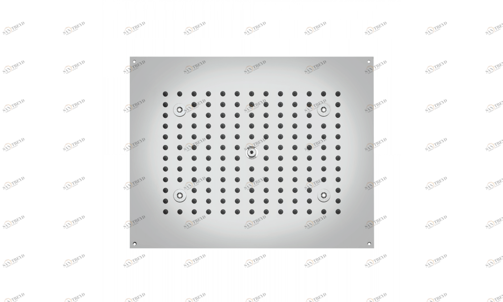 H37450 Потолочный & настенный душ DREAM - Rectangular - RGB CROMOTHERAPY BOSSINI 