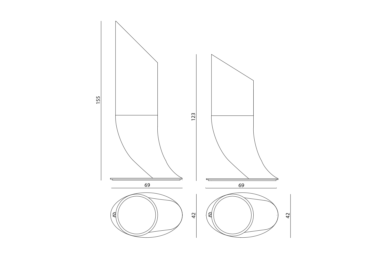 Arcadia Высокий и низкий кашпо Visionnaire  - Вид №4