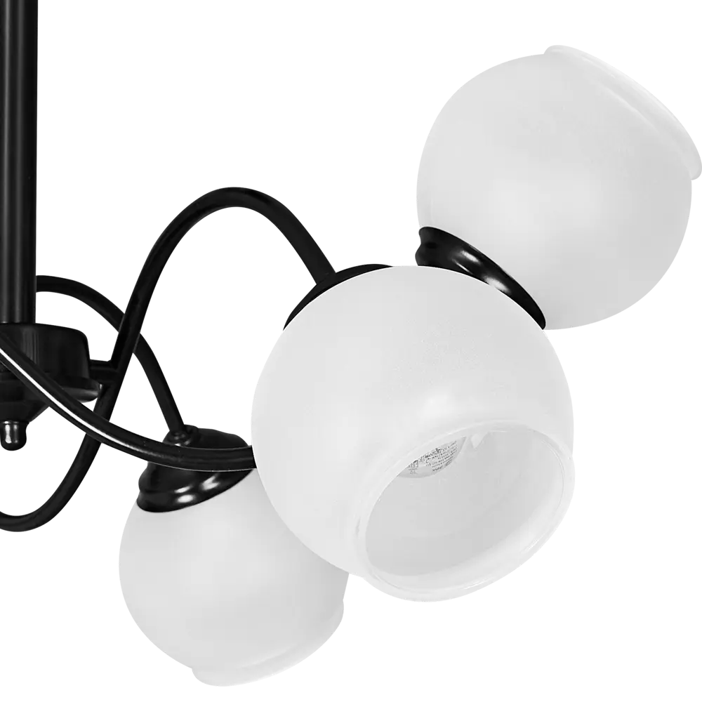 Люстра потолочная Волна 586 6 ламп 24 м² цвет черный СВЕТУС STLM-2161480 - Вид №5