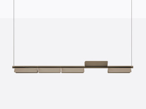 Экструдированный алюминиевый светодиодный горизонтальный подвесной светильник с диммером