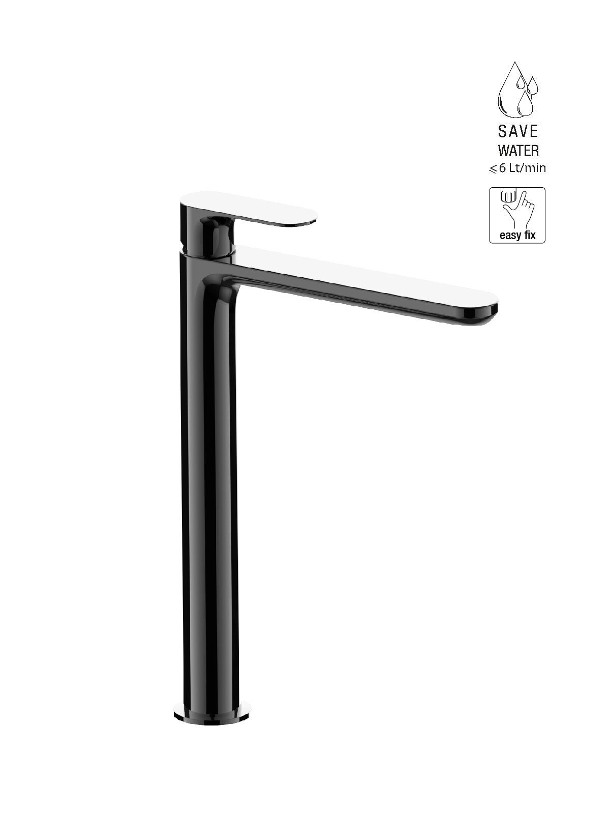 Смеситель для раковины с высоким верхом без слива Rubinetterie Frattini Lea ARCH-00052952 - Вид №8