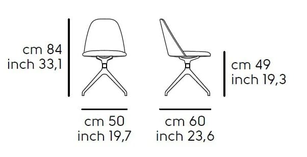 Стул с кожаной обивкой Midj ARCH-00074315 - Вид №2