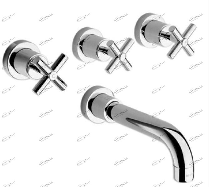 NOKEN Смеситель для ванны настенный на 3 отверстия Future sun-id-1466175