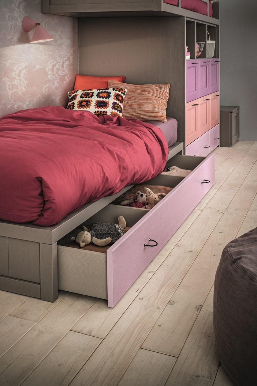 Callesella Arredamenti Маленькая спальня с двухъярусными кроватями Every day room notte sun-id-1513921 - Вид №1