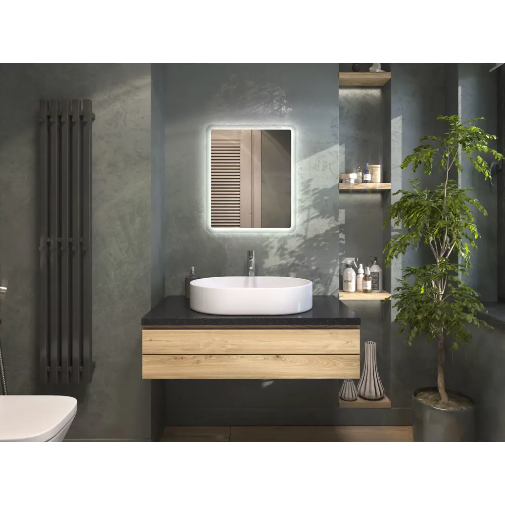 Зеркало Vigo Matteo Comfort с LED-подсветкой и датчиком движения 89359101 Vento STLM-0974937 - Вид №8