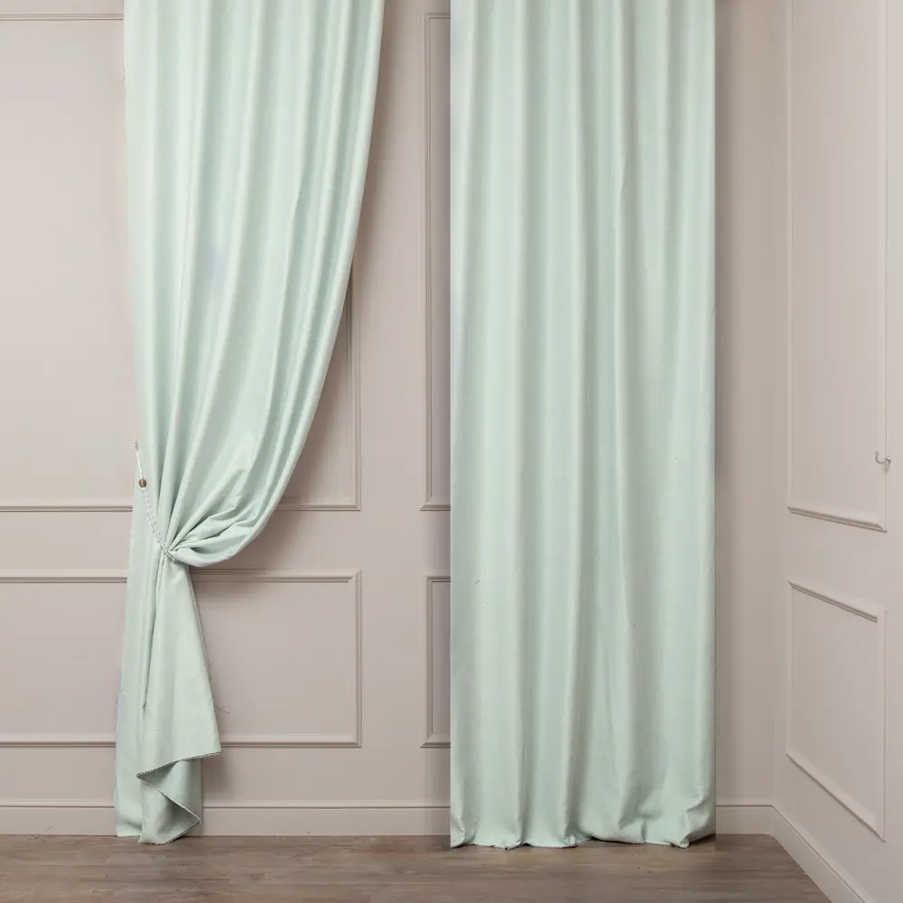 Ткань Tex republic Soleil блэкаут-лен 300 см цвет фисташковый п/м 83603251 STLM-2075407  - Вид №3