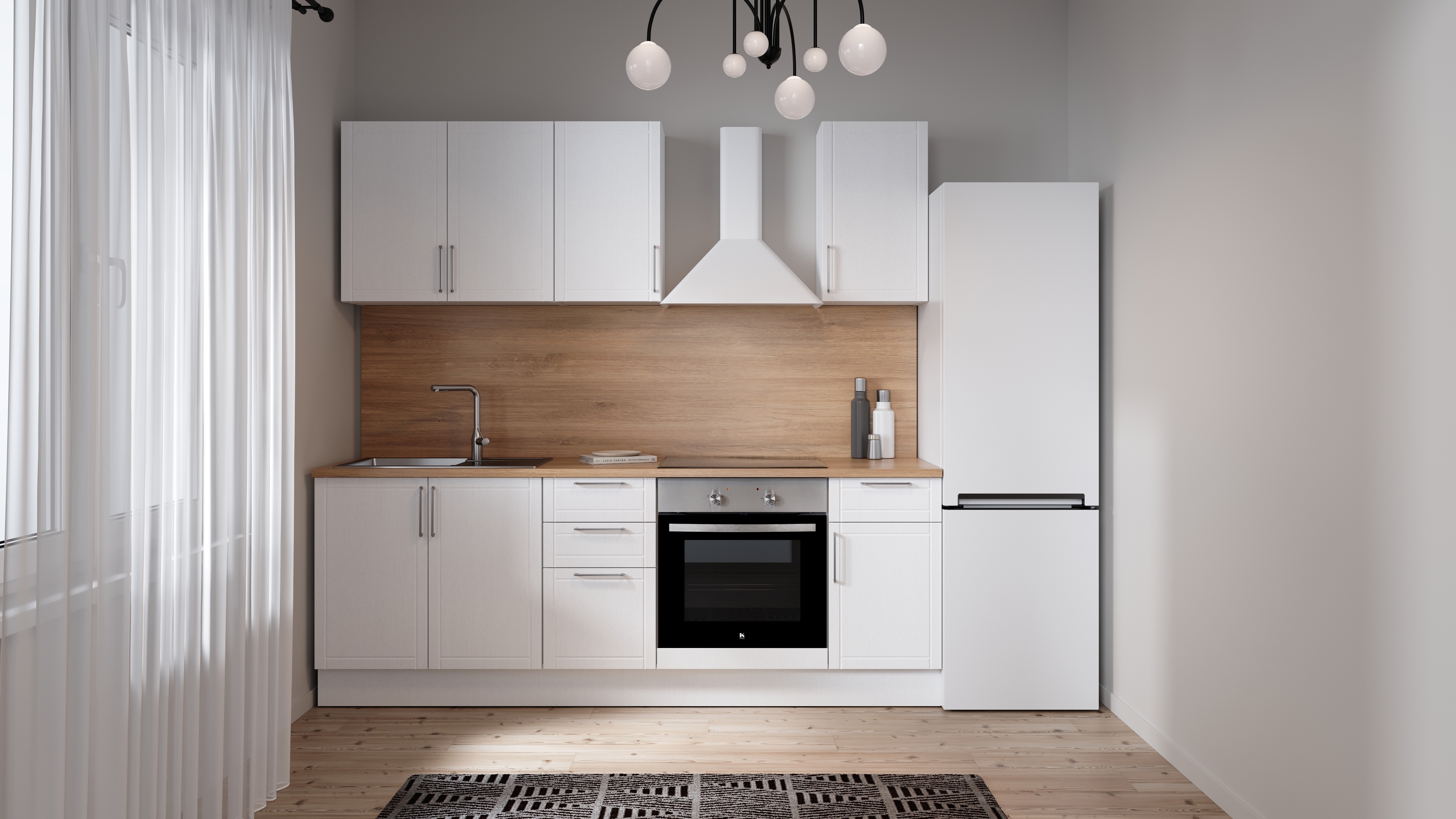 Шкаф кухонный Delinia Агидель с двумя дверцами, белый 60х82,5х58 см 86844326 STLM-0071982 - Вид №5