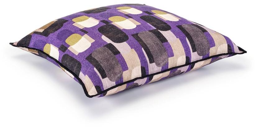 Élitis Подушка из льняной ткани с рисунком sun-id-1464039 - Вид №4