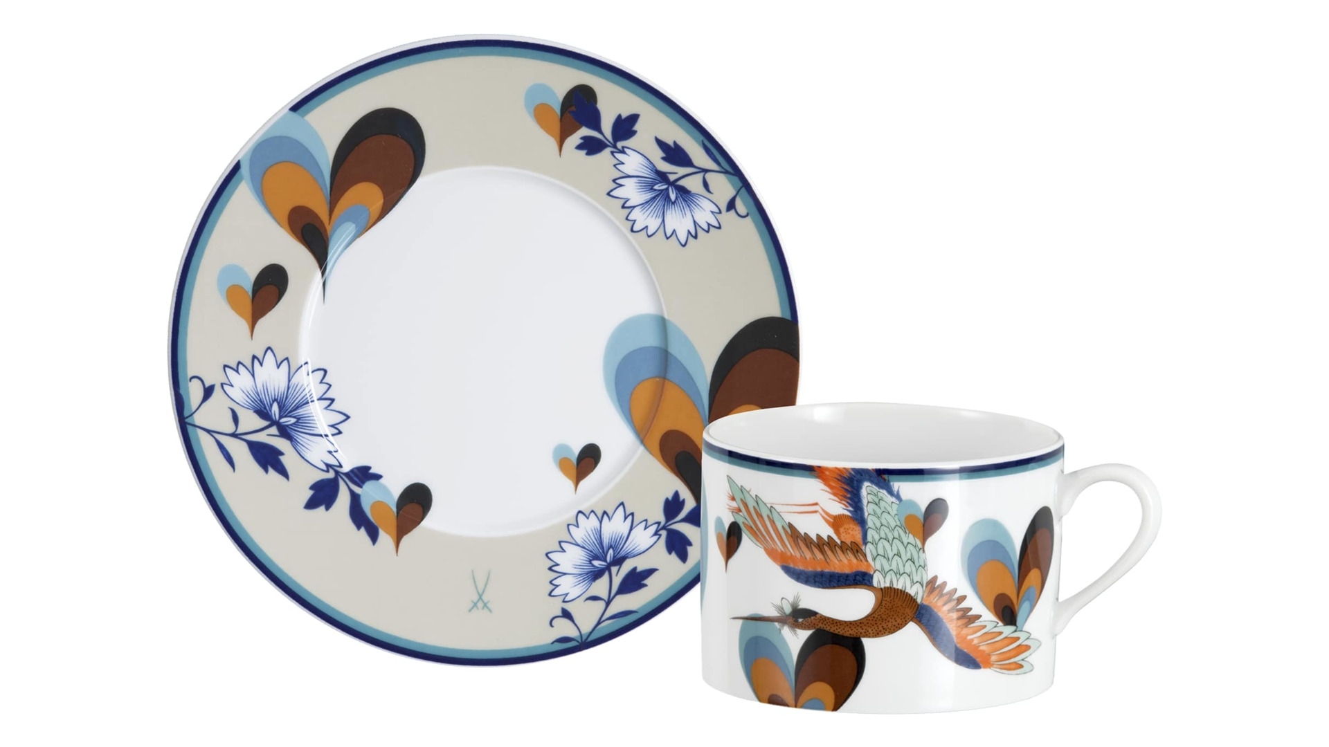 10663823 Meissen Чашка для капучино с блюдцем Meissen "Коллаж. Влюбленные" 250мл, п/к Фарфор  - Вид №2