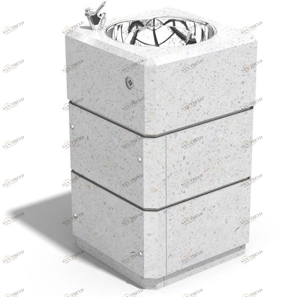 ENCHO ENCHEV - ETE Фонтан с бетонным полом  140 