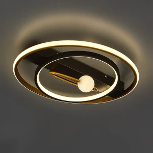 Люстра потолочная Jlight Trizy 5647/90C LED цвет черный/золото 84315603 STLM-2130548