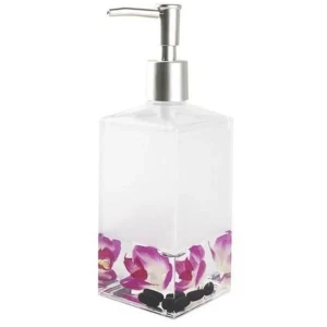 Дозатор для жидкого мыла настольный Verran «Phalaenopsis» акрил цвет розовый