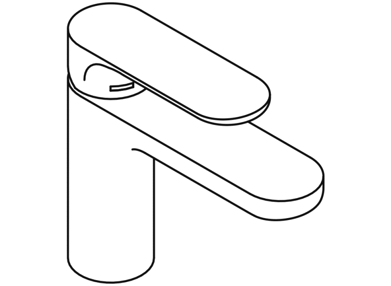 AQ1.12M10840 Однорычажный смеситель для раковины HEWI System-Armaturen  - Вид №3