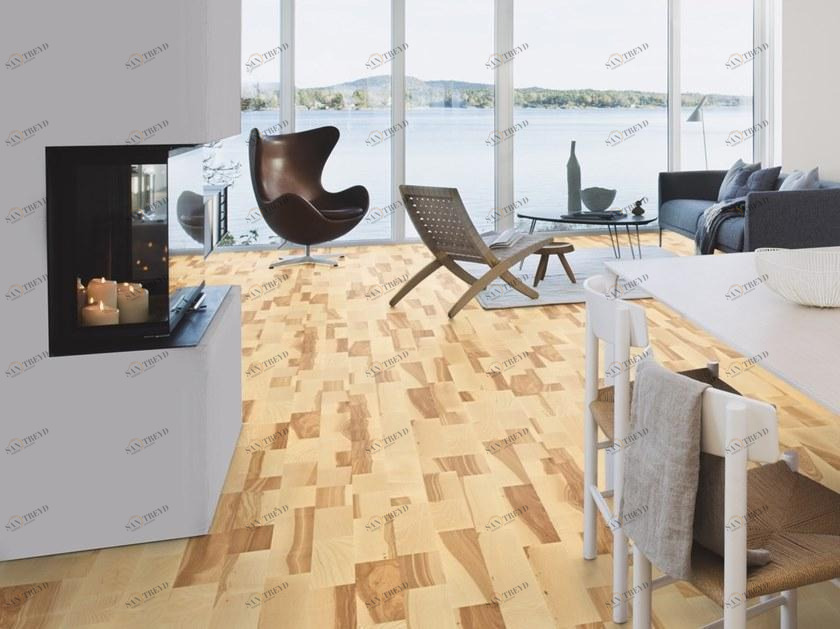 BOEN 3-х слойный паркет из ясеня Tolda di nave 3-strip Asgl8*td