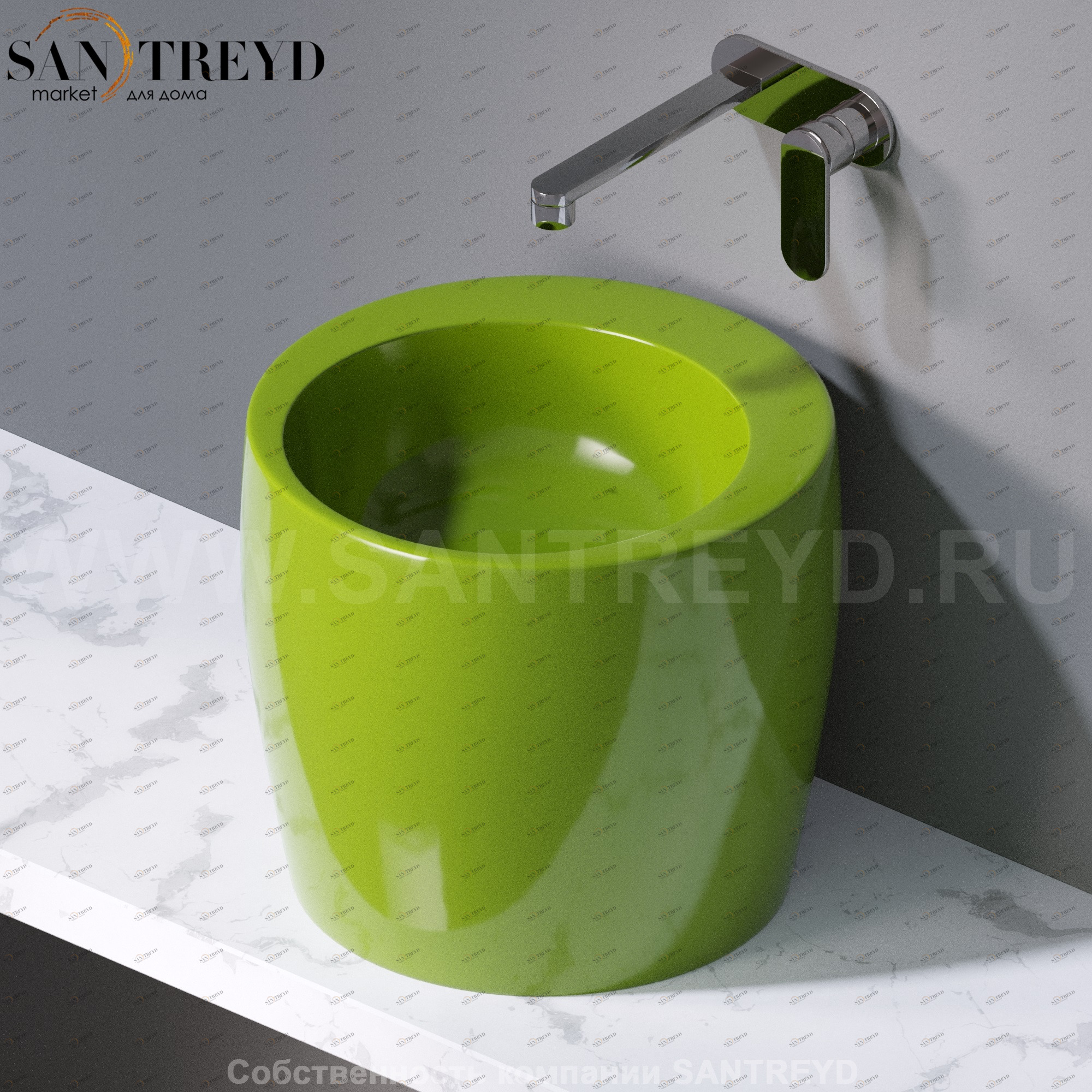 L101121 Накладная раковина на столешницу  круглая A. e T. Italia TOTEM AeT ITALIA