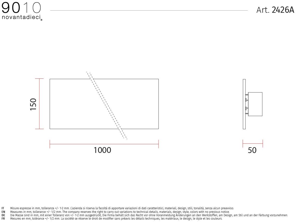 9010 novantadieci Настенный светильник из фарфора  2426a/2426b/2426c  - Вид №4