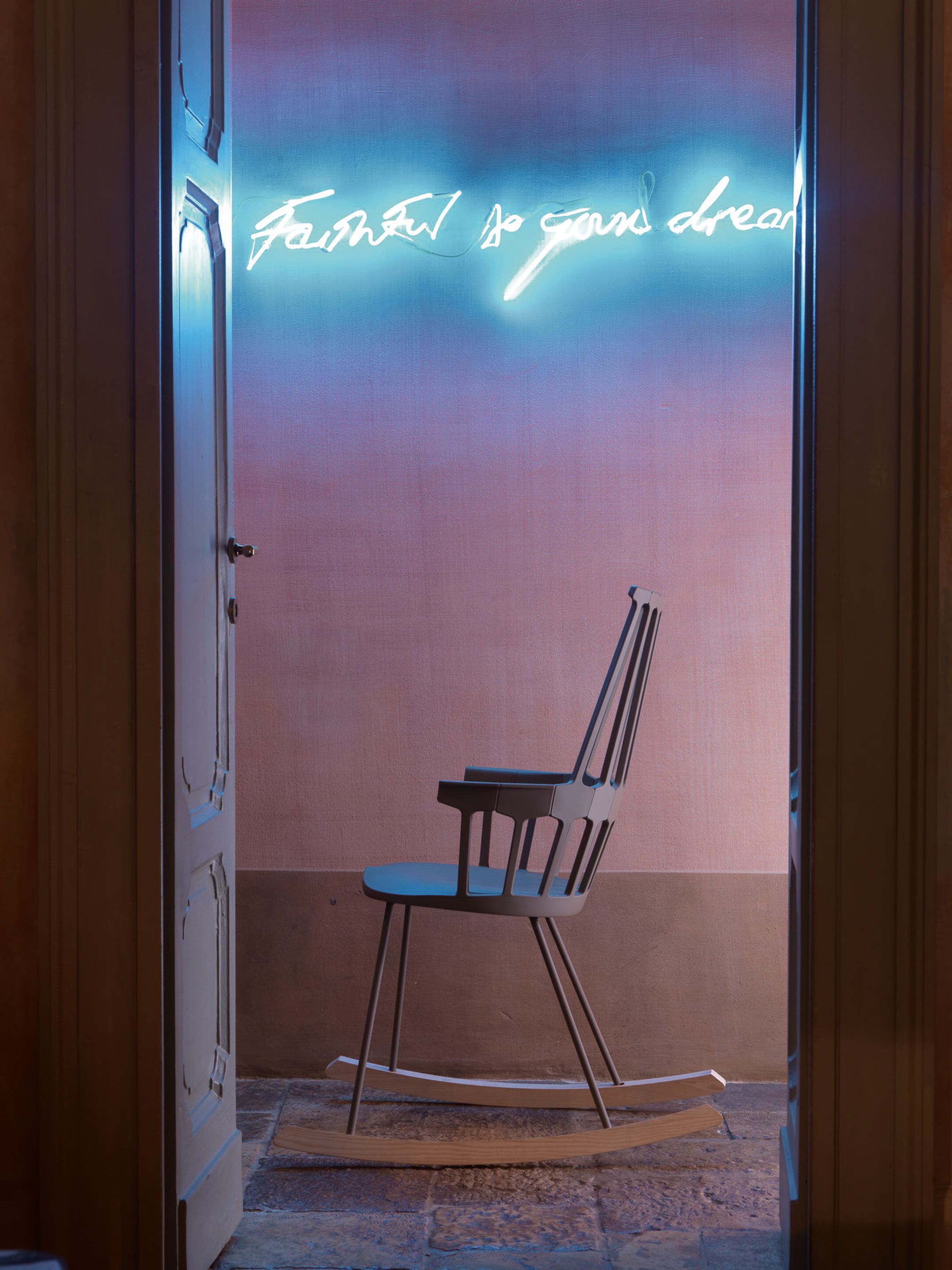 Кресло-качалка из инженерного пластика с подлокотниками Kartell COMBACK ARCH-00138467 - Вид №2