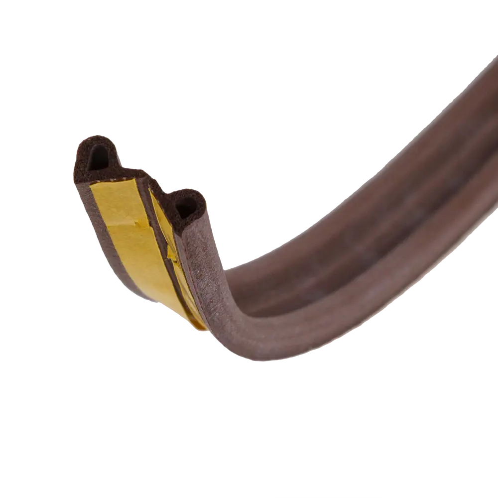 Уплотнитель для окон коричневый P-профиль, 9х5.5 мм х 6 м UNIBOB STLM-2017287 - Вид №2