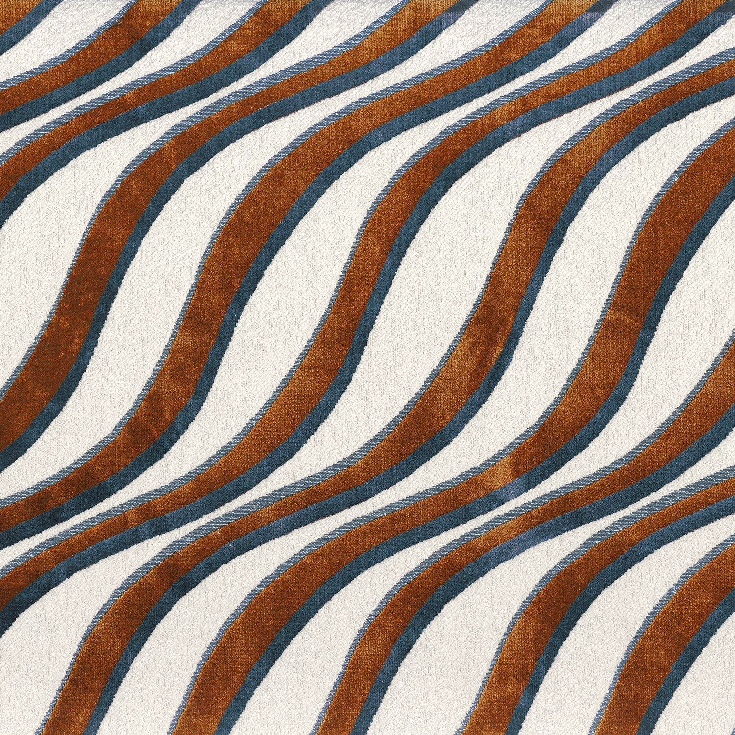 Бархатная ткань с графическим рисунком Casamance красота ARCH-00033605 - Вид №5