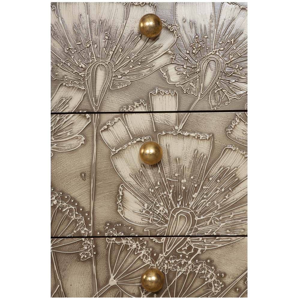 11558,77078 Комод Маки Каштан и зеркало Солнце BOGACHO 4627155818494, 4627155817527 - Вид №5