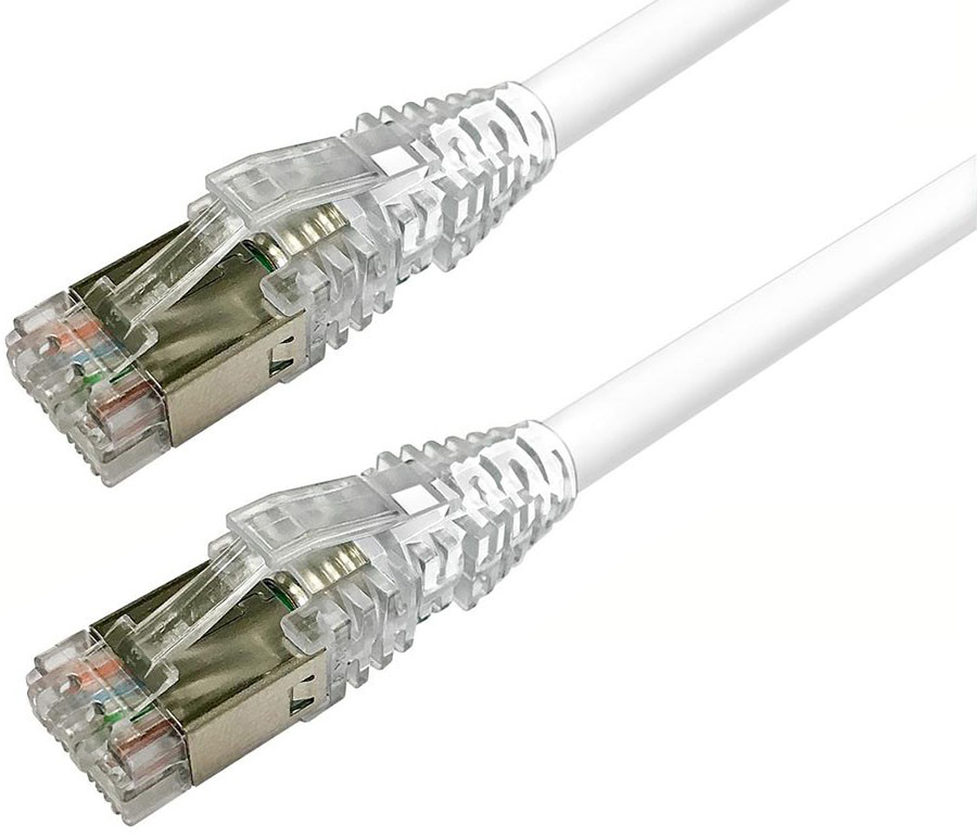 1711815-1 Patch cord cat.6a s/ftp lszh, white, 1.0m CommScope Santreyd 