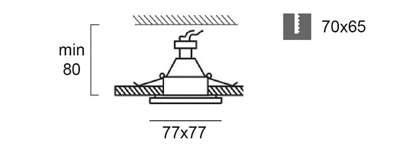 Алюминиевый квадратный светодиодный светильник Terzo Light FINO 1 ARCH-00002877 - Вид №1