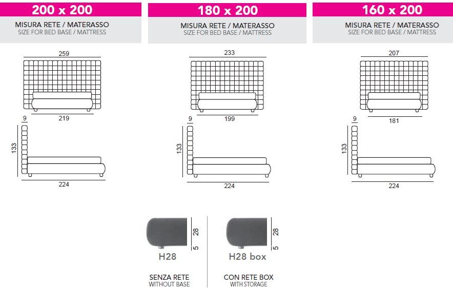 Twils Двуспальная кровать с тафтинговым изголовьем Chocolat sun-id-1441095 - Вид №5