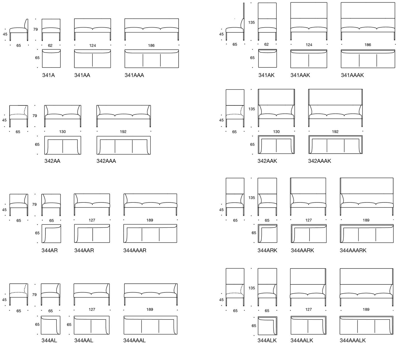 Martela Модульный диван с высокой спинкой Noora sun-id-1428306 - Вид №4