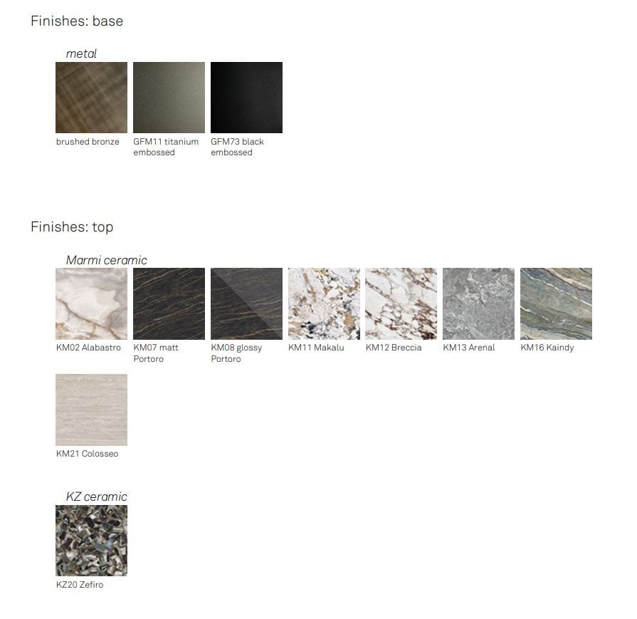 Окрашенный металлический круглый журнальный столик с керамическим верхом Cattelan italia BILLY KERAMIK ARCH-00034615 - Вид №10