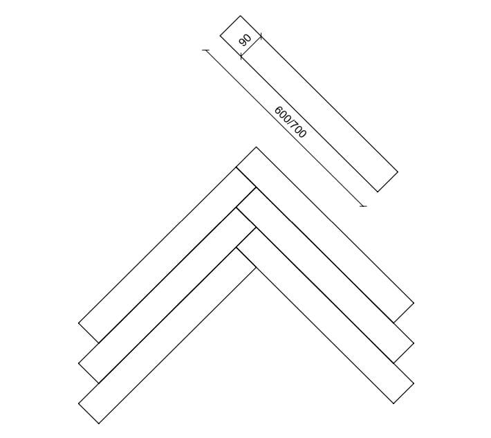 Дубовый паркет Bassano Parquet геометрия-Шипы ARCH-00043180 - Вид №2