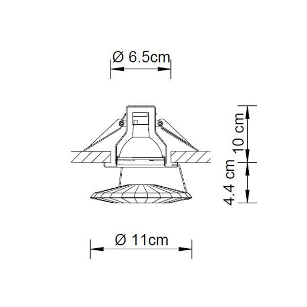 Swarovski A.8992 NR 030 009 Atlas Jet встраиваемый потолочный 55571 - Вид №2